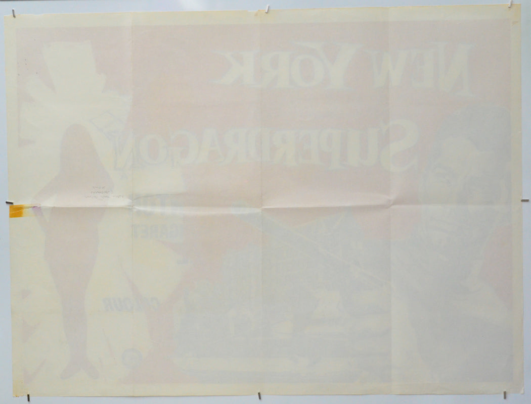 New York Calling Superdragon (Back) Cinema Quad Movie Poster