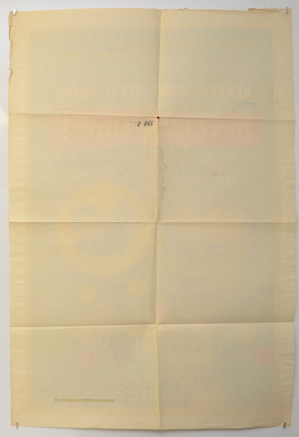 NEXT TO NO TIME (Back) Cinema One Sheet Movie Poster