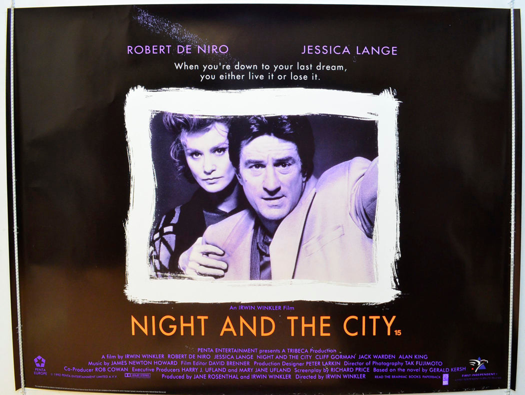Night And The City Original British Quad Poster - Film Poster - Movie Poster