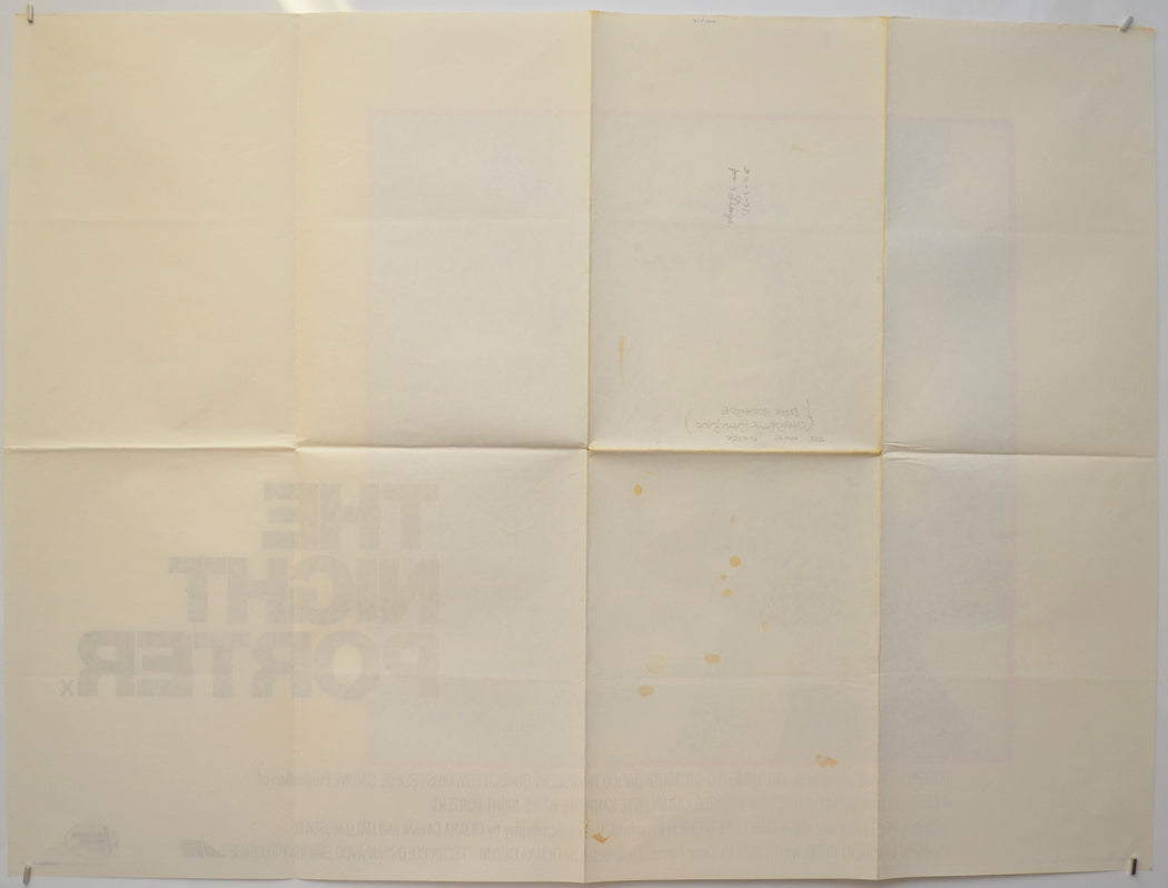 THE NIGHT PORTER (Back) Cinema Quad Movie Poster