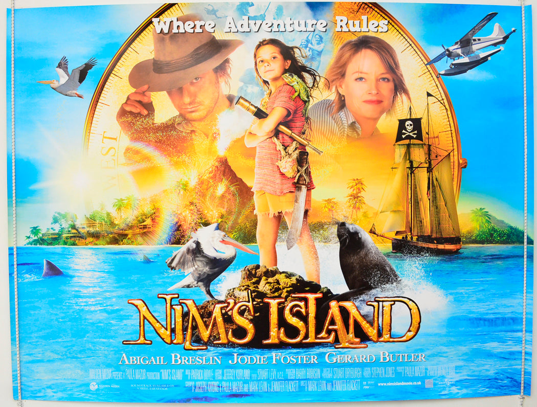 Nim's Island Original British Quad Poster - Film Poster - Movie Poster