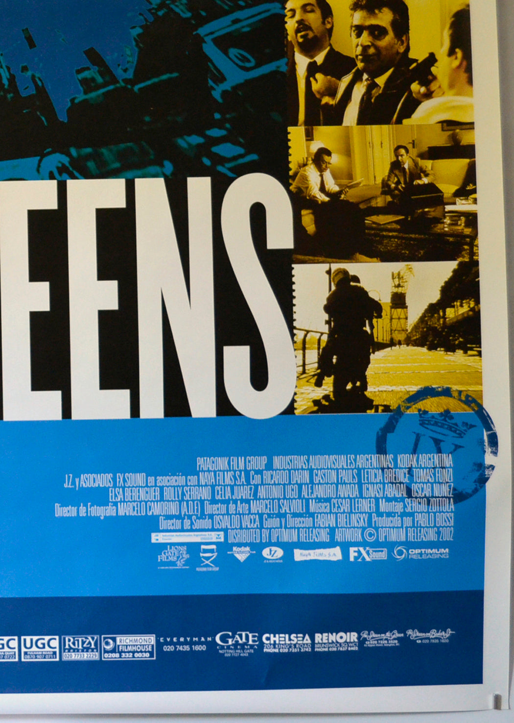NINE QUEENS (Bottom Right) Cinema 4 Sheet Movie Poster