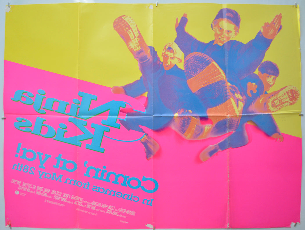 NINJA KIDS (Back) Cinema Quad Movie Poster