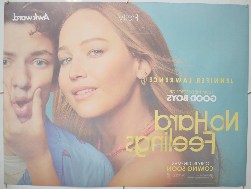 NO HARD FEELINGS (Back) Cinema Quad Movie Poster