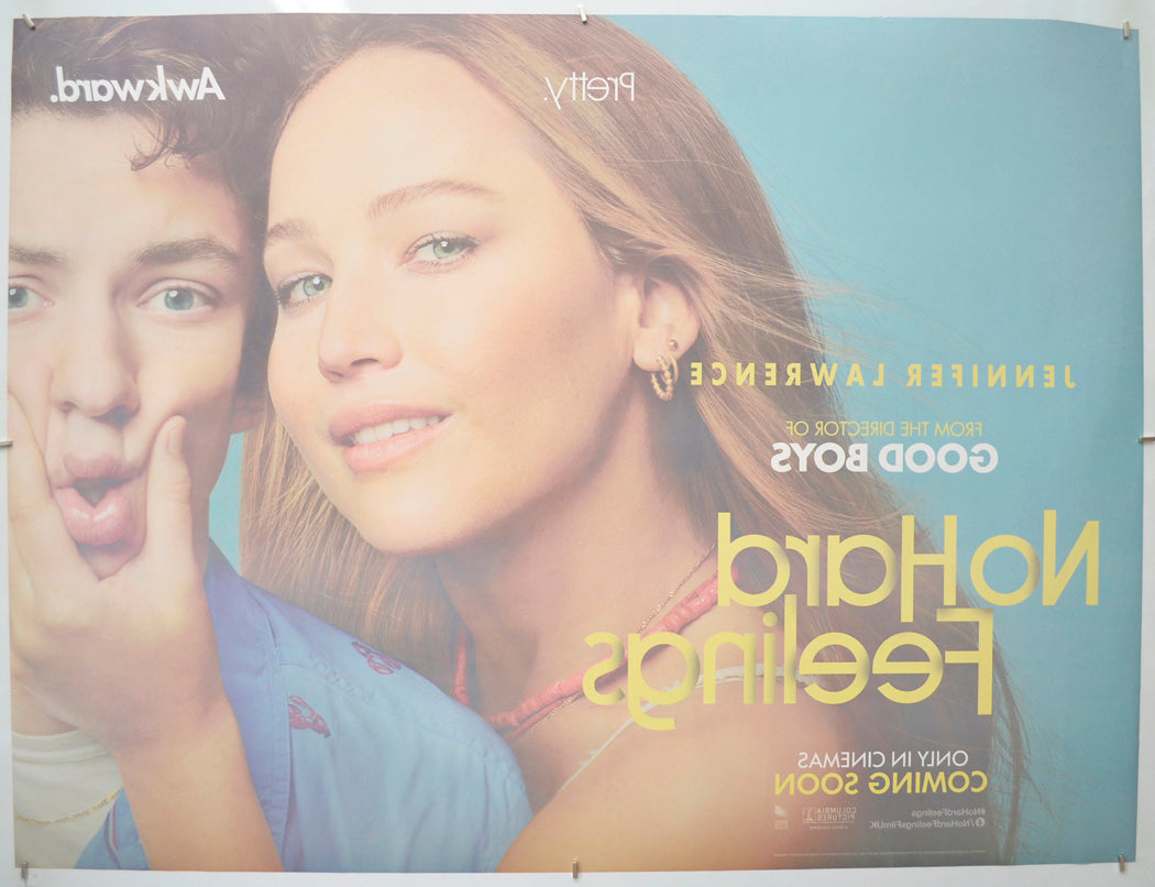 NO HARD FEELINGS (Back) Cinema Quad Movie Poster