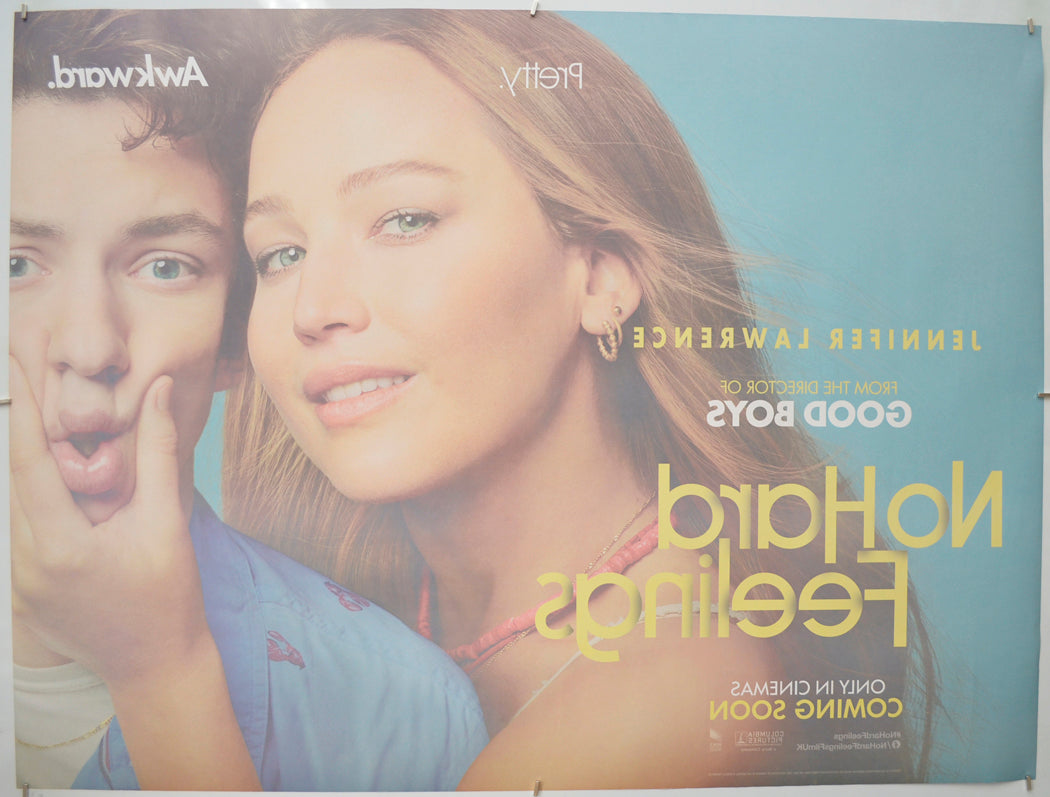 NO HARD FEELINGS (Back) Cinema Quad Movie Poster