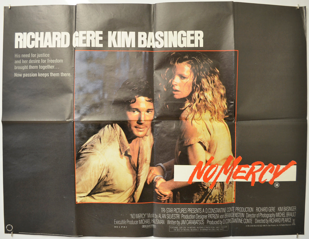 No Mercy Original Quad Poster - Film Poster - Movie Poster