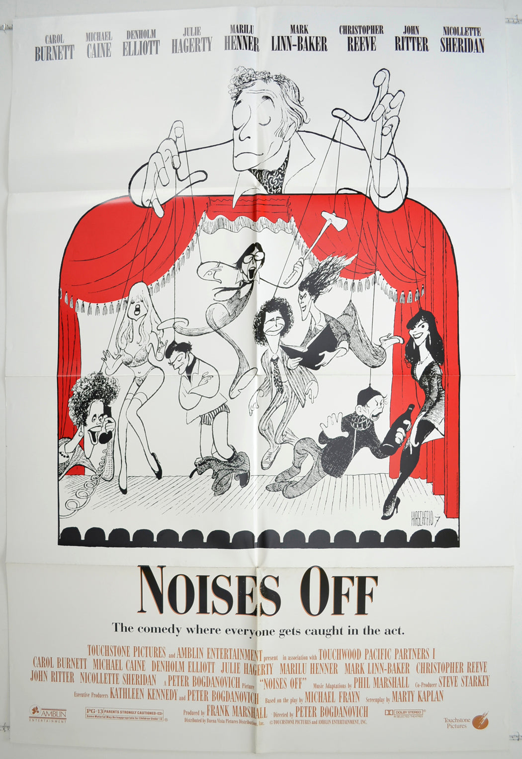 Noises Off Original One Sheet Poster - Film Poster - Movie Poster
