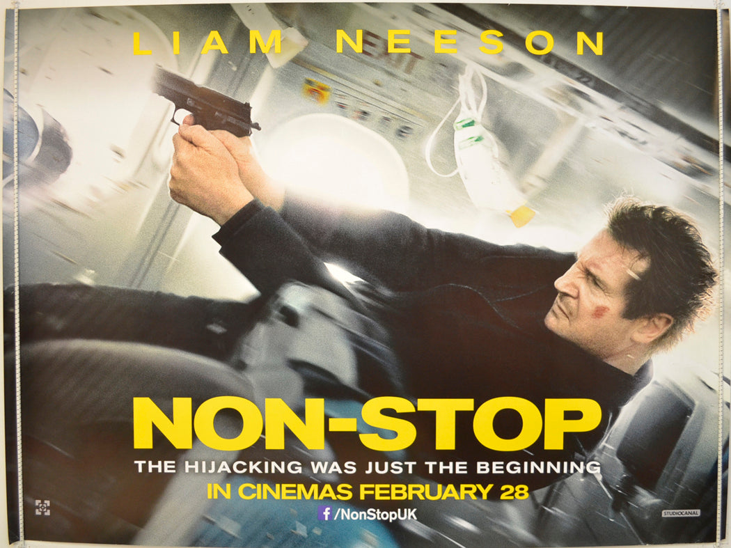 Non-Stop (Teaser / Advance Version) Original Quad Poster - Film Poster - Movie Poster