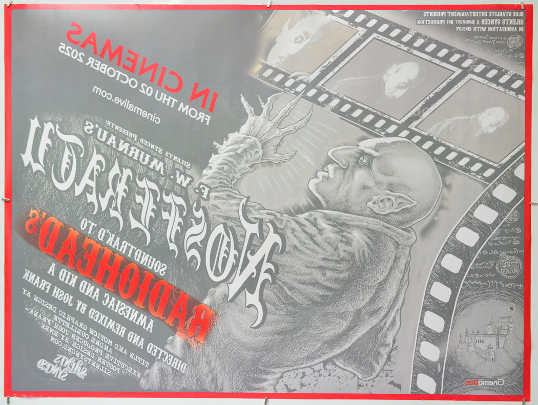 Nosferatu Soundtracked to Radiohead (Back) Cinema Quad Movie Poster
