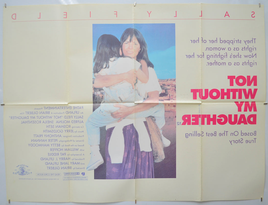 NOT WITHOUT MY DAUGHTER (Back) Cinema Quad Movie Poster