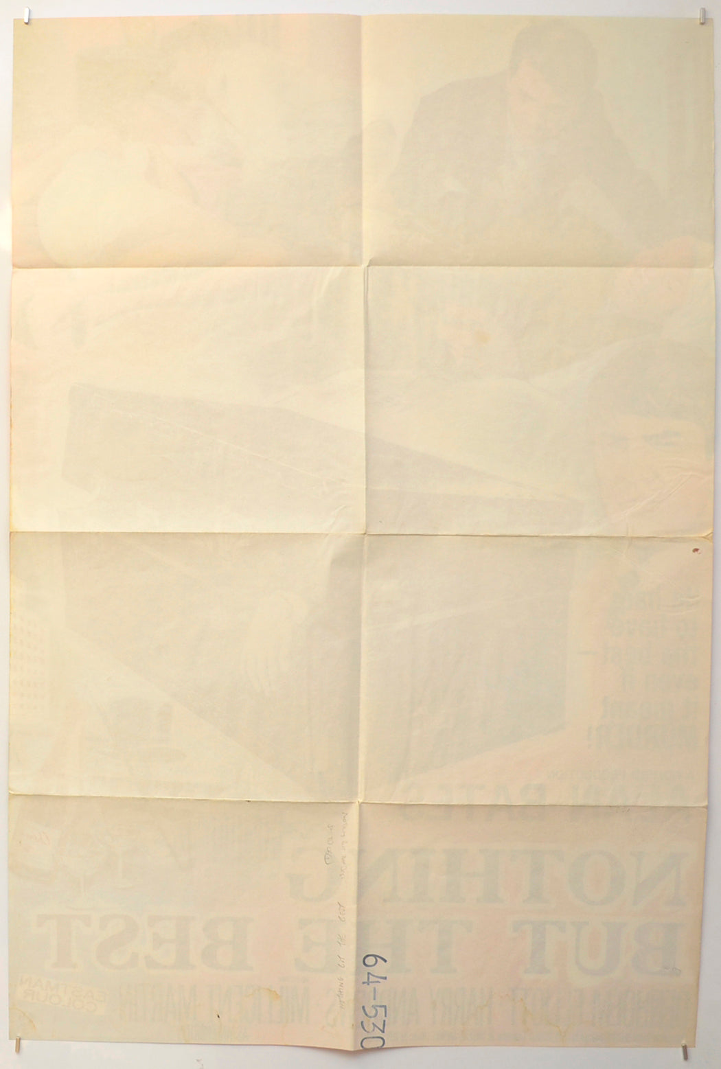 NOTHING BUT THE BEST (Back) Cinema One Sheet Movie Poster