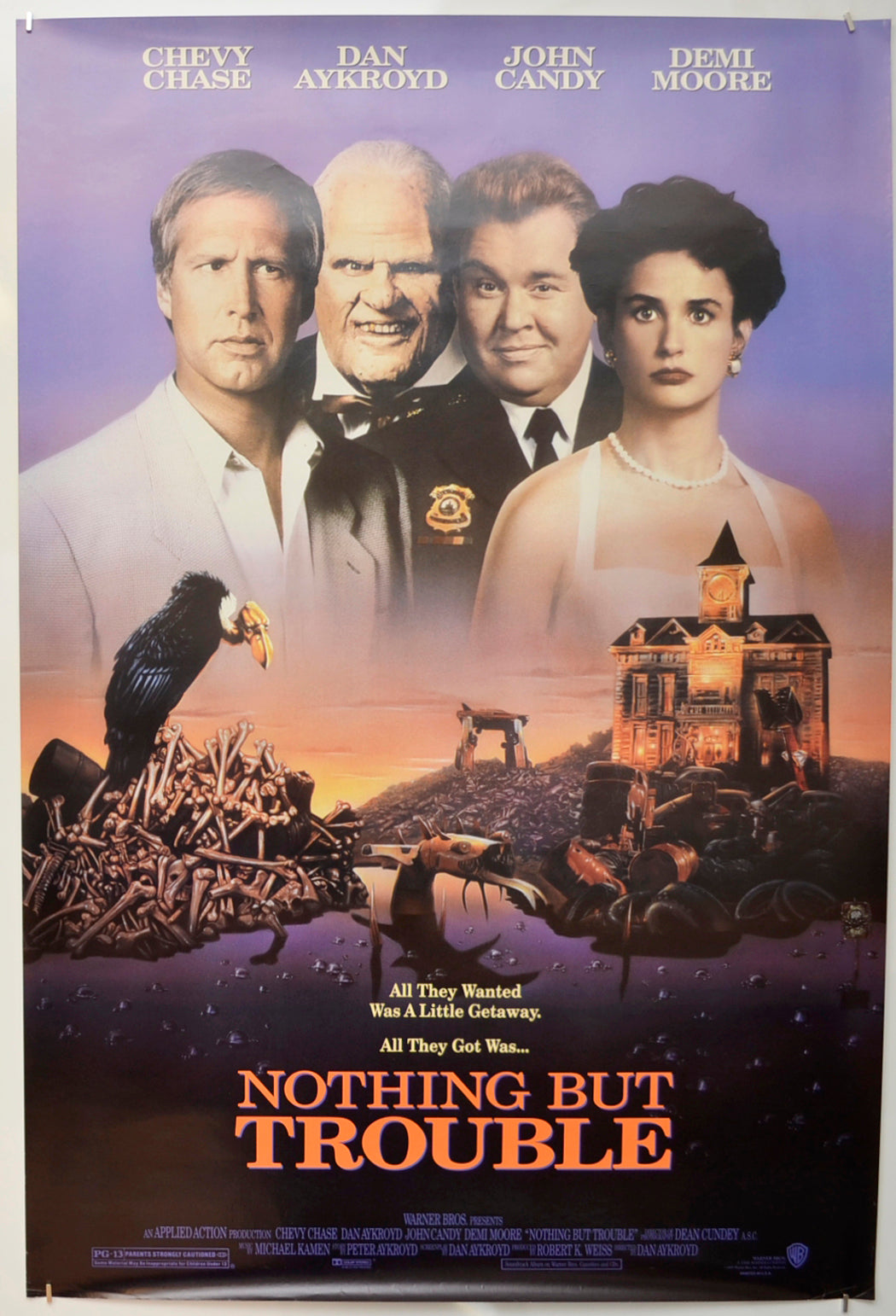 Nothing But Trouble Original One Sheet Poster - Film Poster - Movie Poster