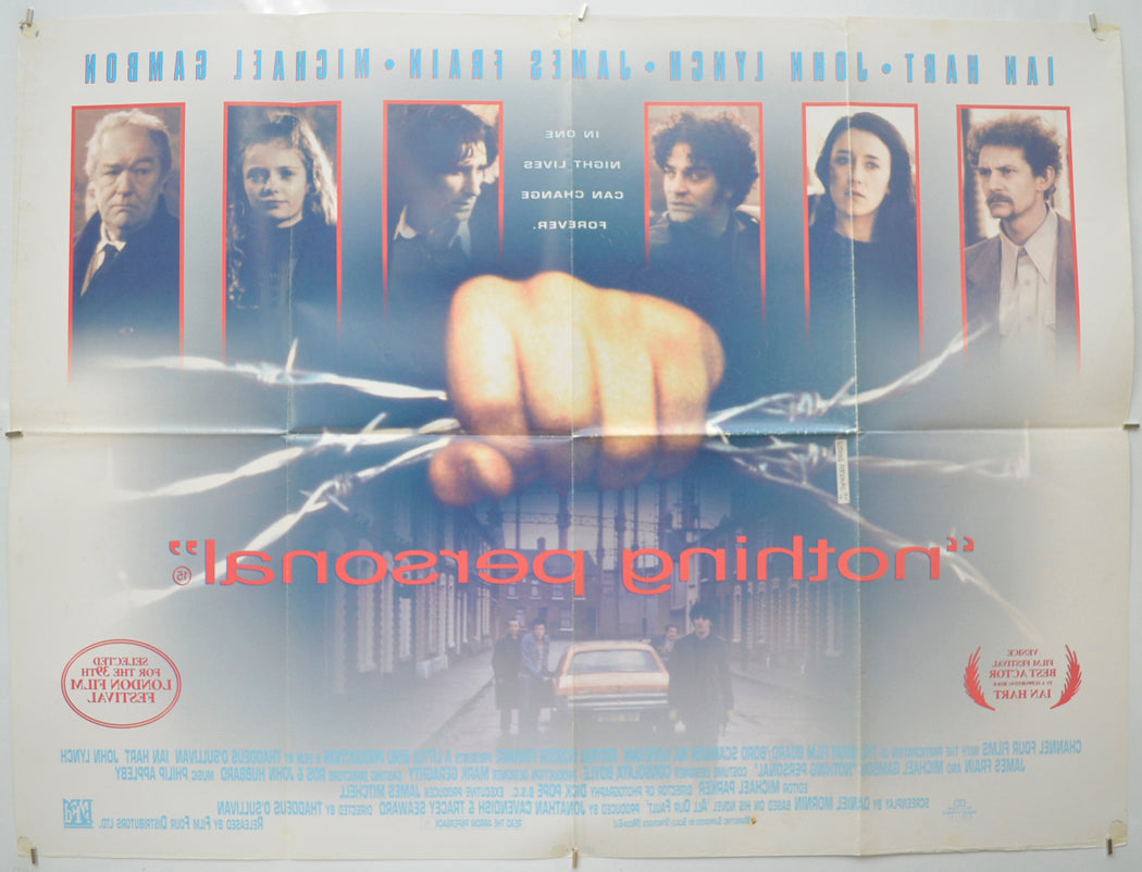 NOTHING PERSONAL (Back) Cinema Quad Movie Poster