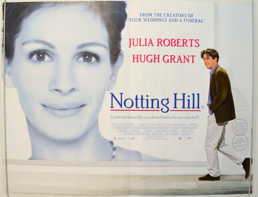 Notting Hill Original British Quad Poster - Film Poster - Movie Poster