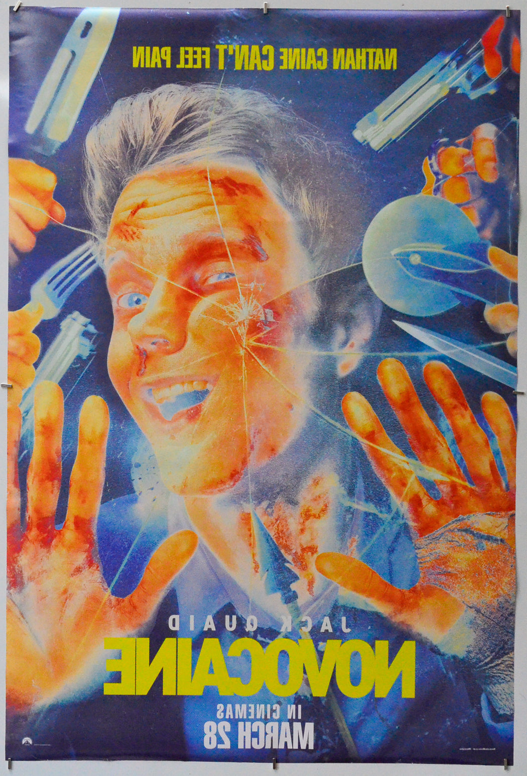 Novocaine (Back) Cinema One Sheet Movie Poster