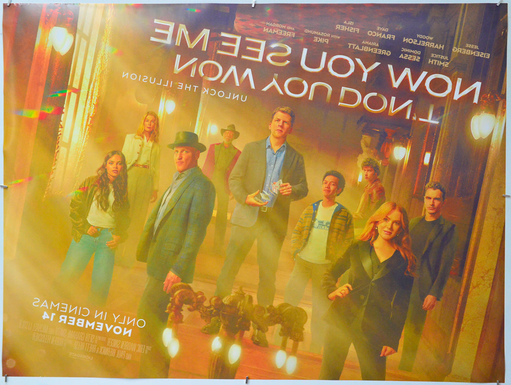 Now You See Me, Now You Don't (Back) Cinema Quad Movie Poster