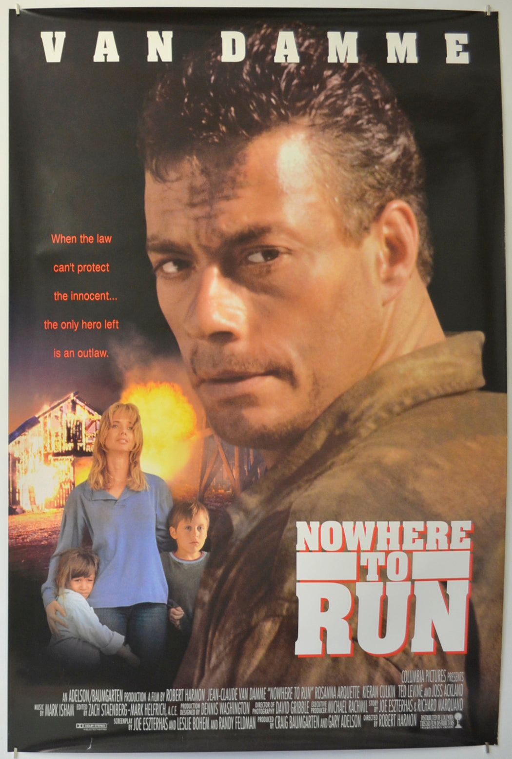 Nowhere To Run Original One Sheet Poster - Film Poster - Movie Poster