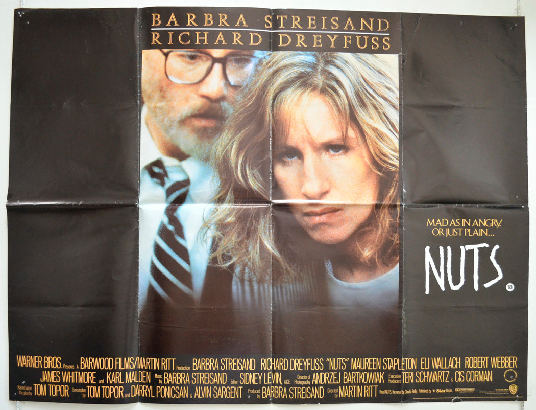 Nuts Original British Quad Poster - Film Poster - Movie Poster