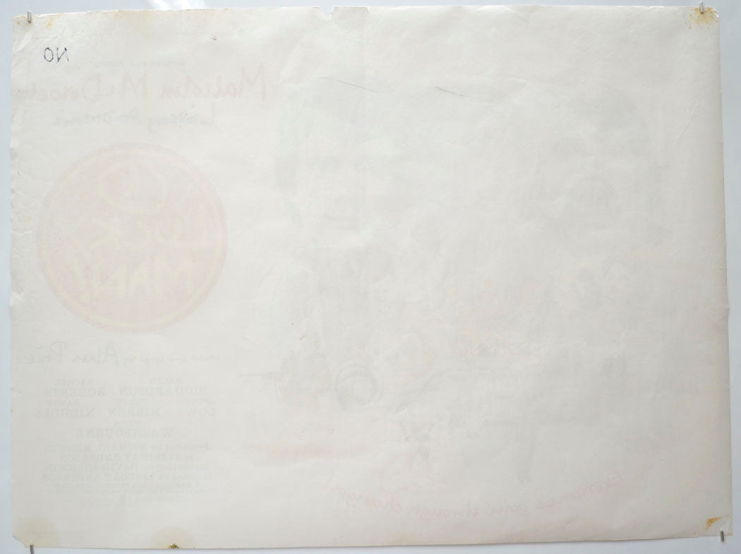 O LUCKY MAN (Back) Cinema Quad Movie Poster