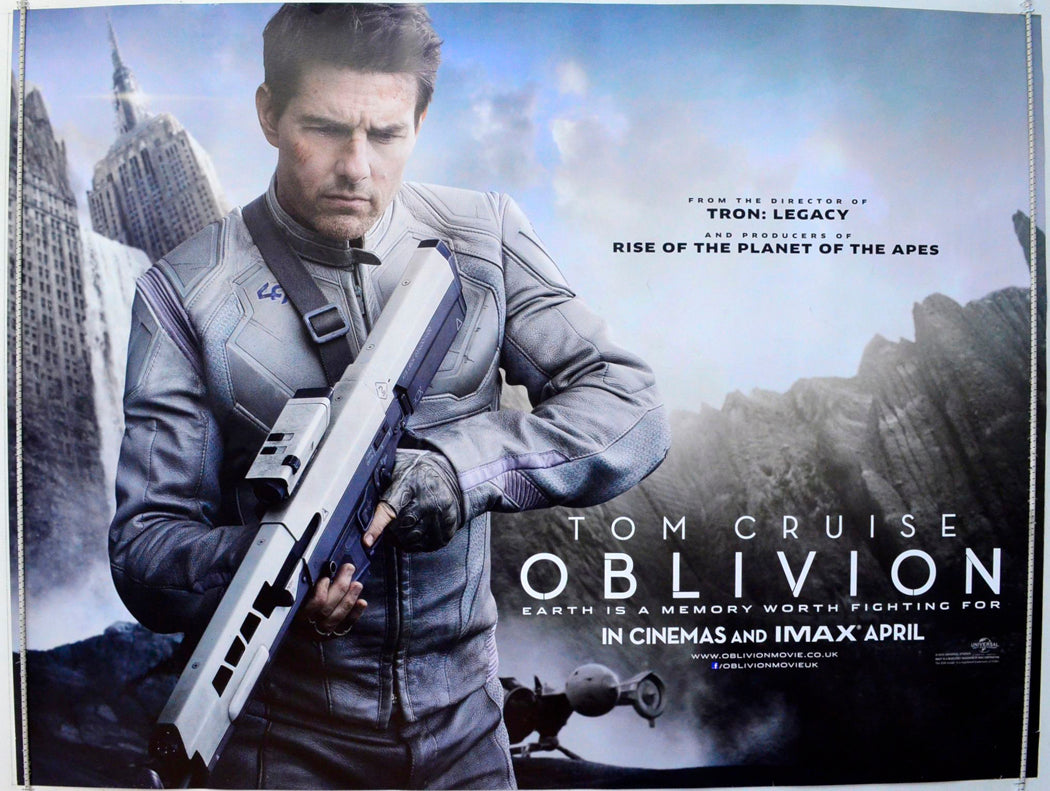 Oblivion (Teaser / Advance Version) Original British Quad Poster - Film Poster - Movie Poster