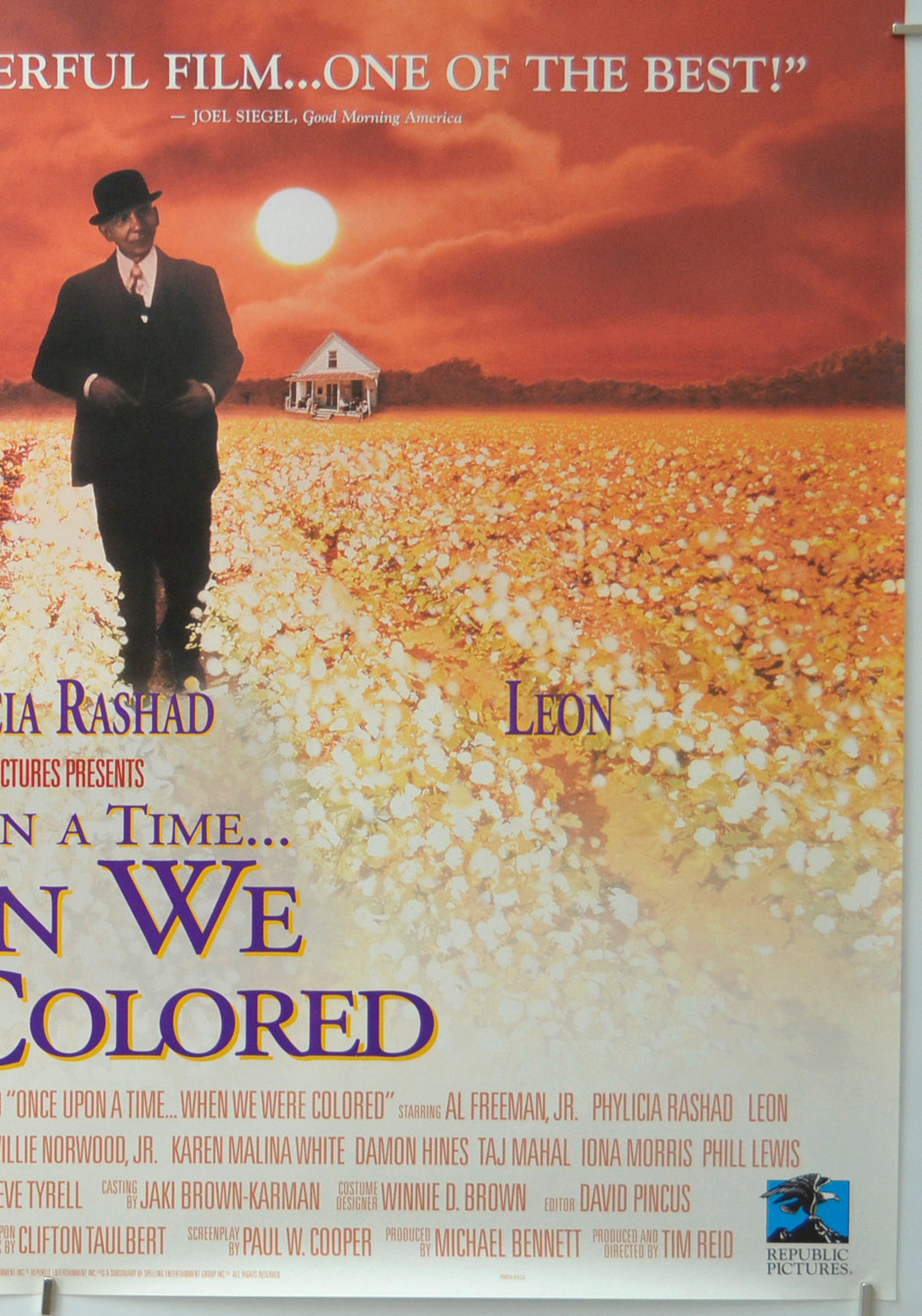 ONCE UPON A TIME... WHEN WE WERE COLORED (Bottom Right) Cinema One Sheet Movie Poster