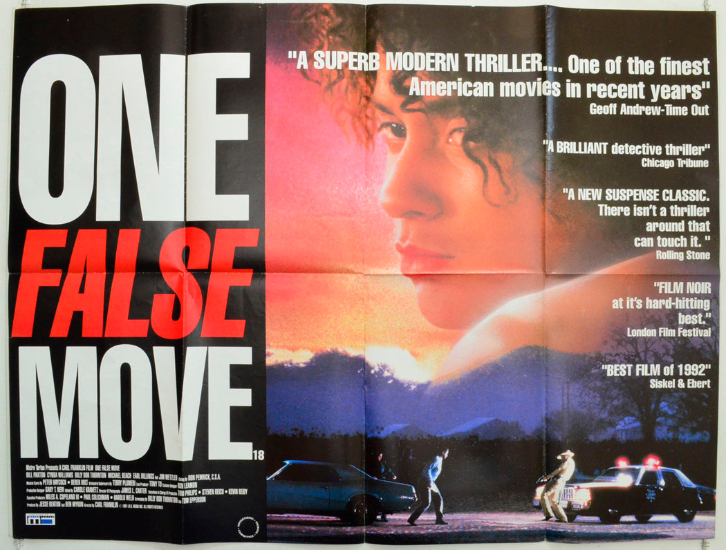 One False Move Original British Quad Poster - Film Poster - Movie Poster