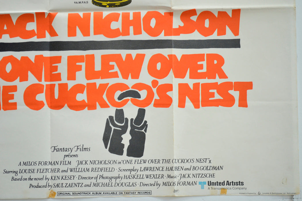 ONE FLEW OVER THE CUCKOO’S NEST (Bottom Right) Cinema Quad Movie Poster