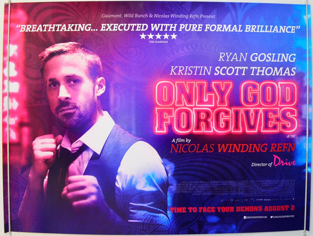 Only God Forgives Original British Quad Poster - Film Poster - Movie Poster