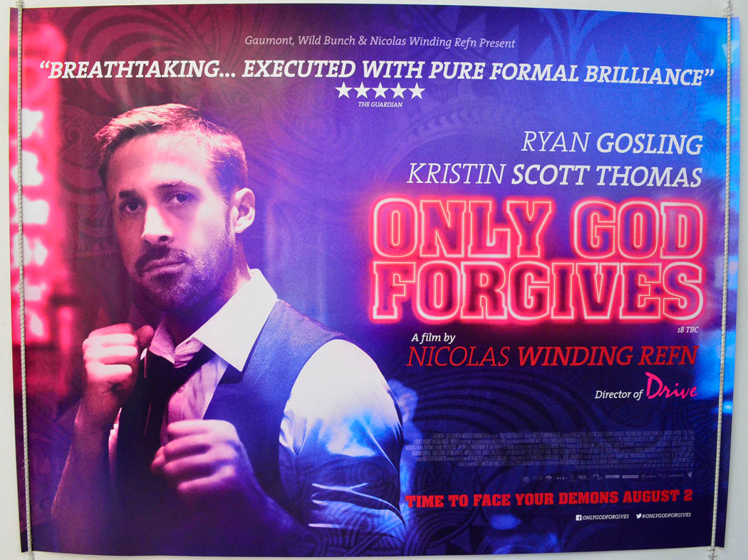 Only God Forgives Original British Quad Poster - Film Poster - Movie Poster