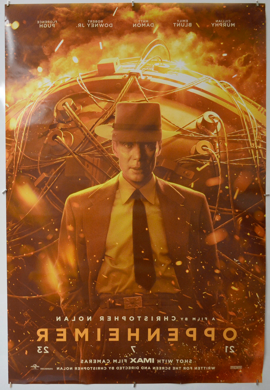 OPPENHEIMER (Back) Cinema One Sheet Movie Poster