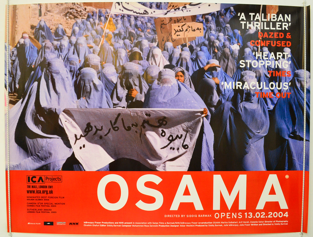 Osama Original British Quad Poster - Film Poster - Movie Poster