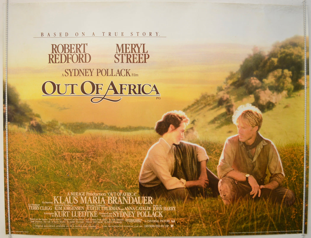 Out Of Africa Original Quad Poster - Film Poster - Movie Poster