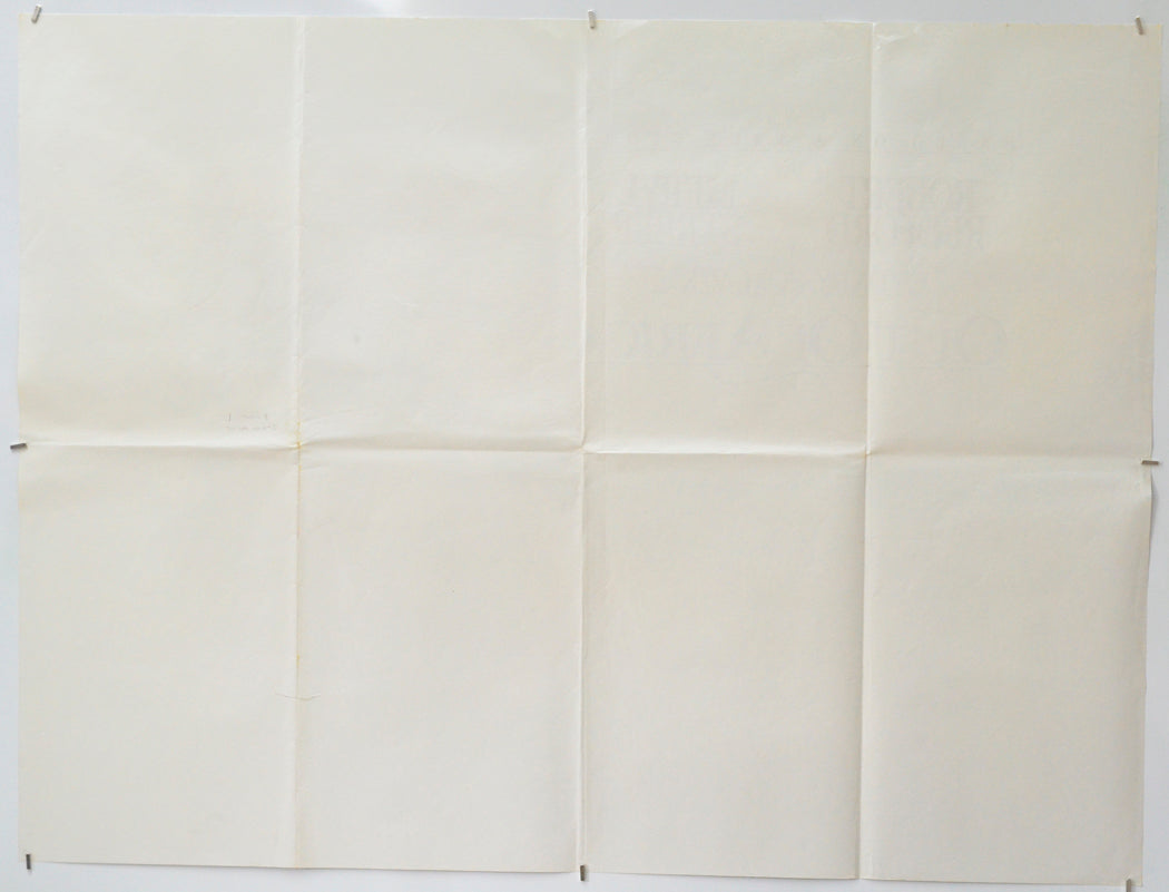 Out Of Africa (Back) Cinema Quad Movie Poster