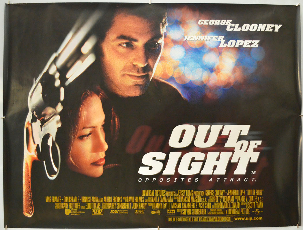 Out Of Sight Original Quad Poster - Film Poster - Movie Poster