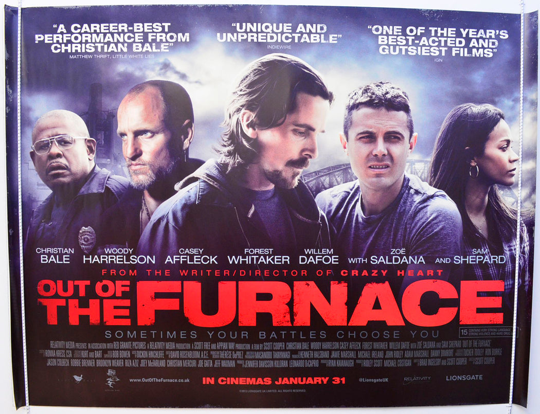 Out Of The Furnace Original British Quad Poster - Film Poster - Movie Poster