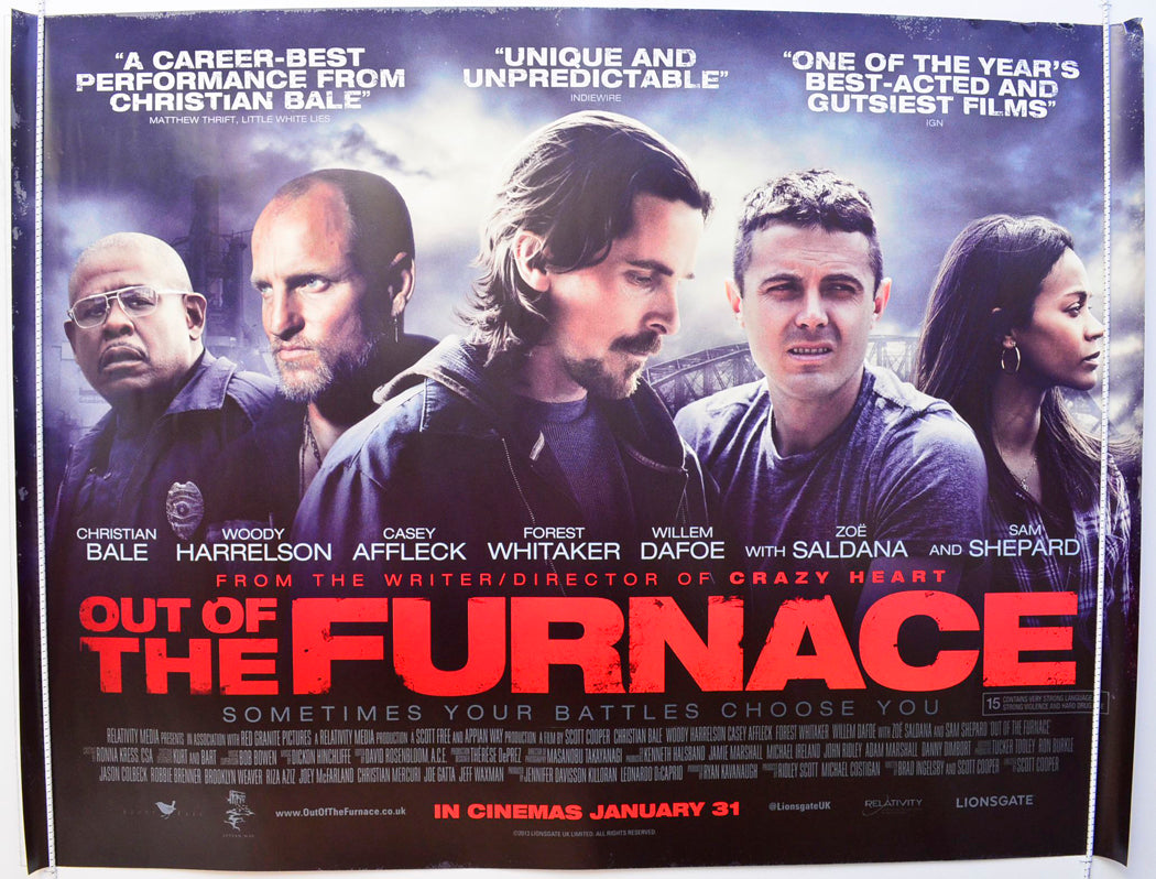Out Of The Furnace Original British Quad Poster - Film Poster - Movie Poster
