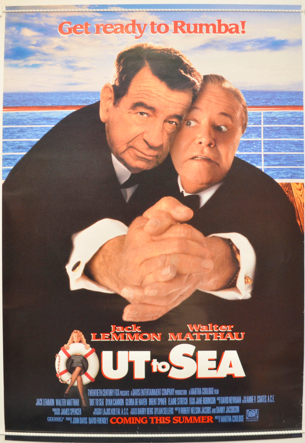 Out To Sea Original One Sheet Poster - Film Poster - Movie Poster