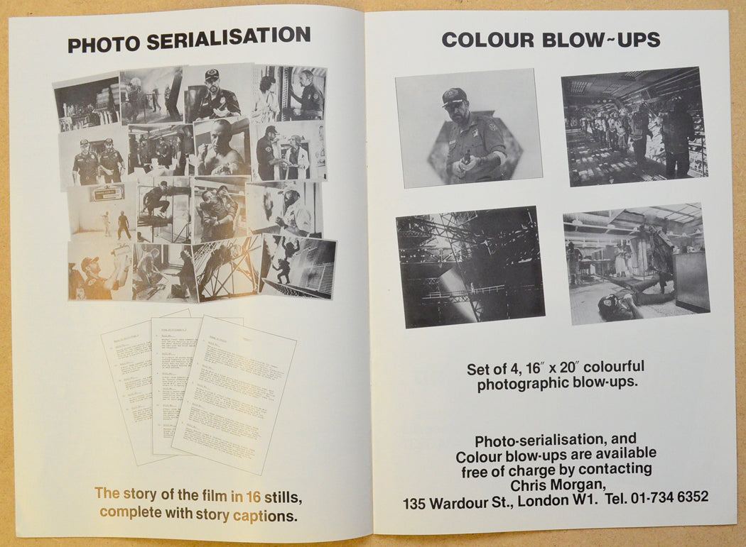 OUTLAND Cinema Exhibitors Campaign Press Book - BACK