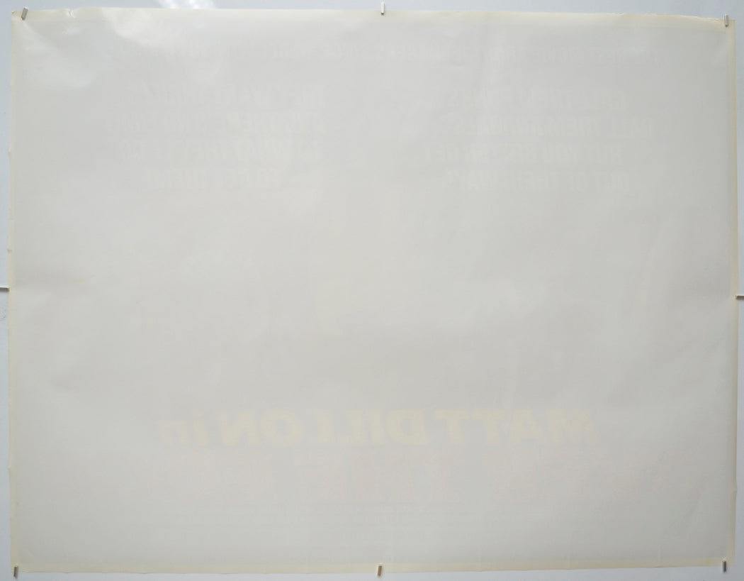 OVER THE EDGE (BACK) Cinema Quad Movie Poster