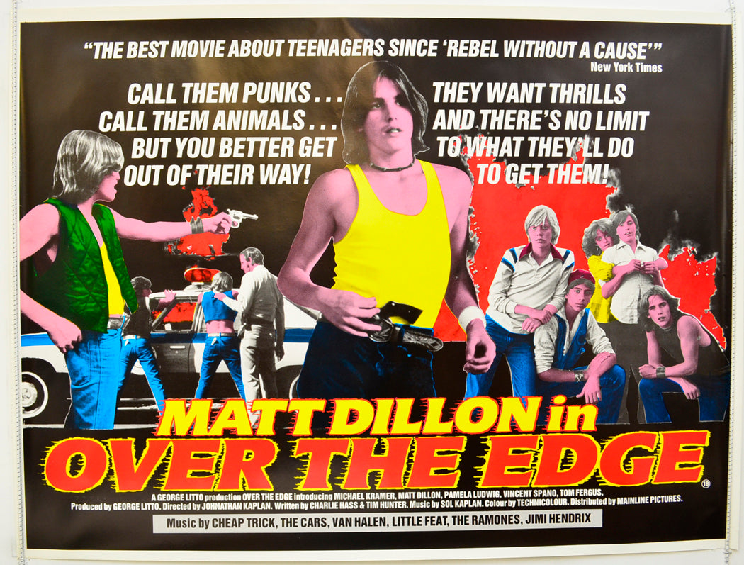 Over The Edge Original Quad Poster - Film Poster - Movie Poster