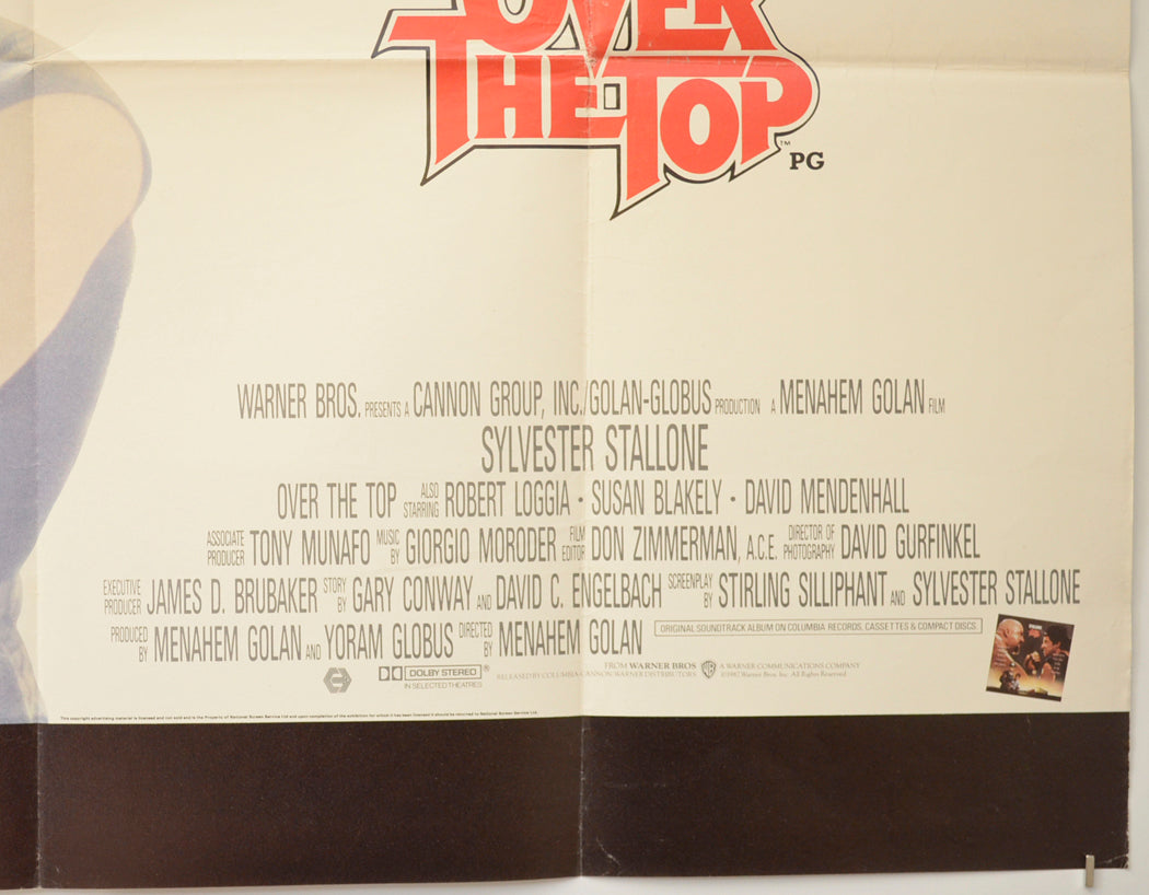 OVER THE TOP (Bottom Right) Cinema Quad Movie Poster