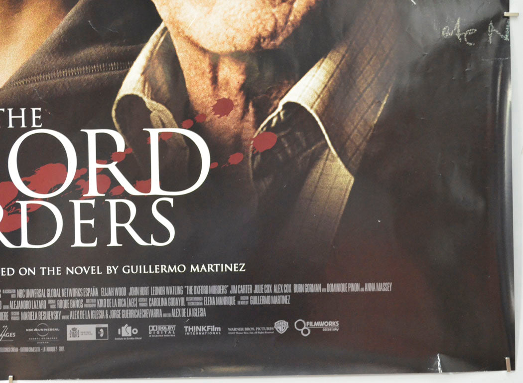 THE OXFORD MURDERS (Bottom Right) Cinema Quad Movie Poster