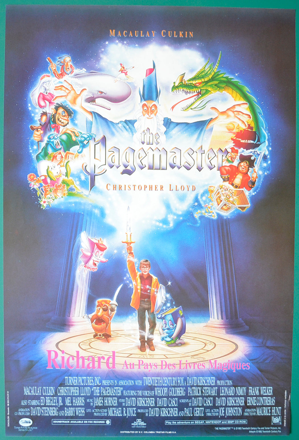 The Pagemaster Original Belgian Poster - Film Poster - Movie Poster