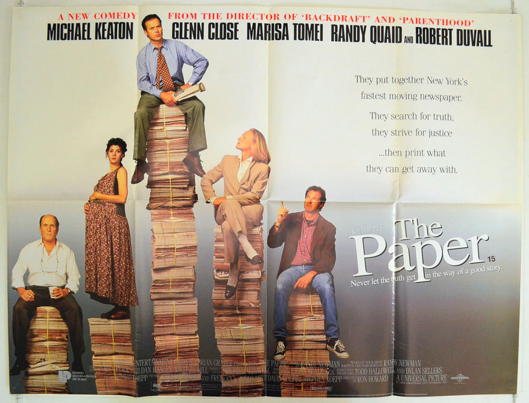 The Paper Original British Quad Poster - Film Poster - Movie Poster