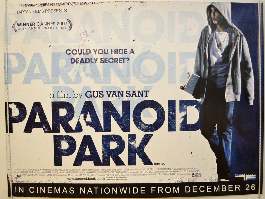 Paranoid Park Original Quad Poster - Film Poster - Movie Poster