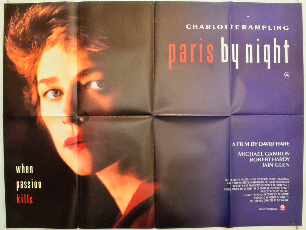 Paris By Night Original British Quad Poster - Film Poster - Movie Poster