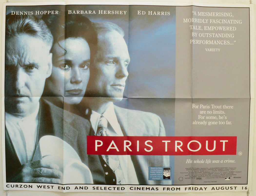 Paris Trout Original British Quad Poster - Film Poster - Movie Poster