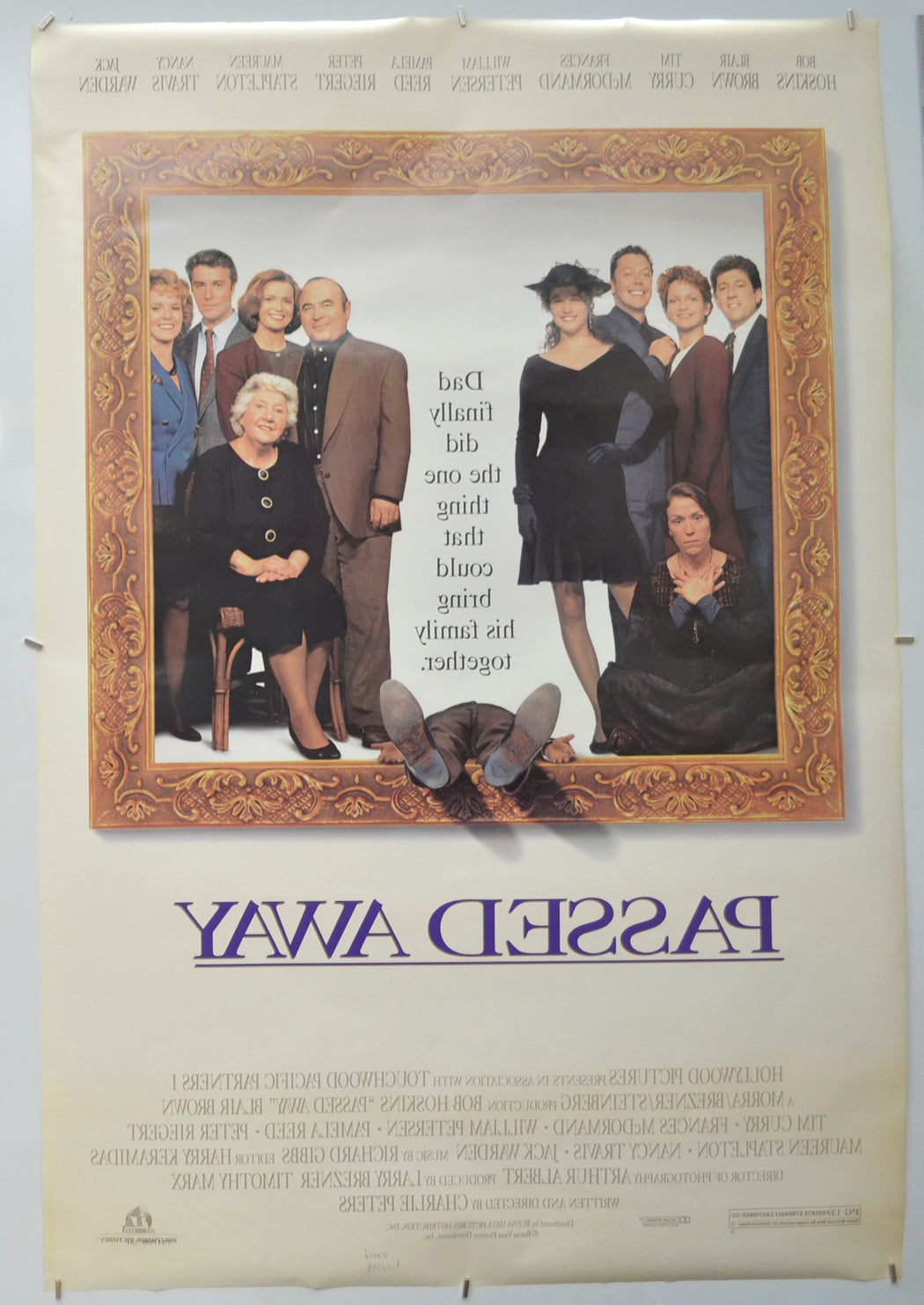 PASSED AWAY (Back) Cinema One Sheet Movie Poster