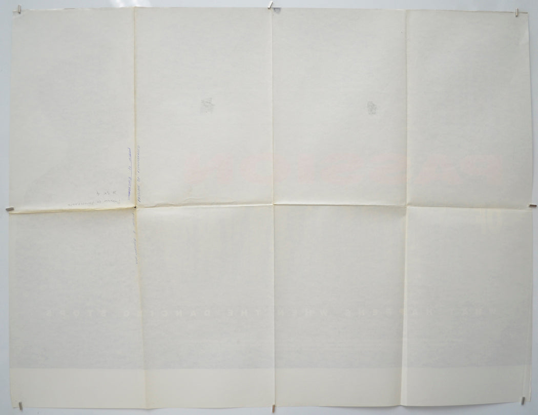 THE PASSION OF REMEMBRANCE (Back) Cinema Quad Movie Poster